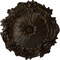 Ekena Millwork Plymouth Ceiling Medallion (Fits Canopies up to 1 5/8"), Hand-Painted Bronze, 16 3/4"OD x 1 3/8"P CM16PLBZS - alternate 1